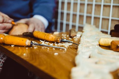 Marangozlar aracı atölye woodcarver
