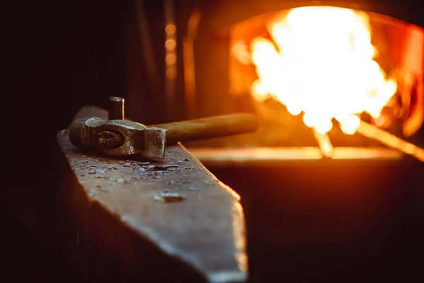 Tools in the forge — Stock Photo, Image