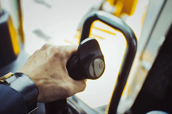 Cabin of the new excavator