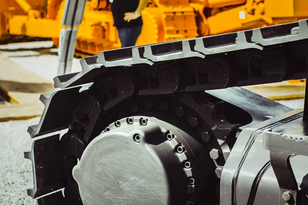 Caterpillar tractor at the exhibition — Stock Photo, Image