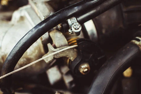 Auto motor close-up — Stockfoto