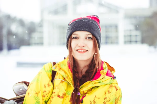 Kvinna vinterjacka — Stockfoto