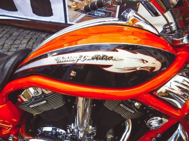 St Petersburg, Rusya, 06.08.2017: motosiklet St. Petersburg sokaklarında