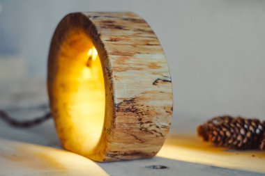 ahşap lamba el yapımı