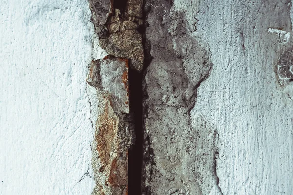 Παλιό τείχος με ρωγμές — Φωτογραφία Αρχείου