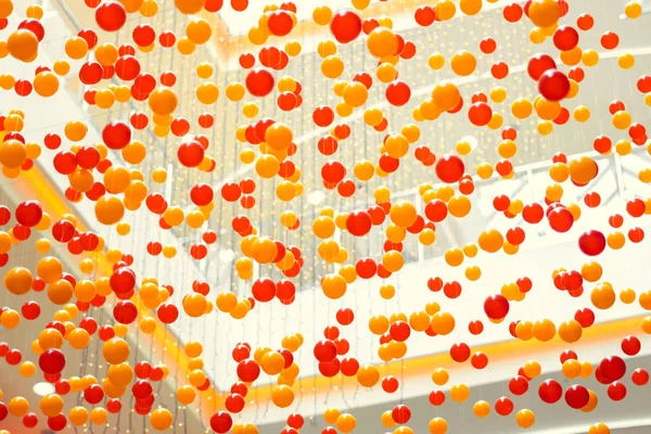 Plastic balls suspended — Stock Photo, Image