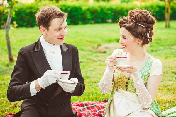 貴族はお茶を飲む — ストック写真