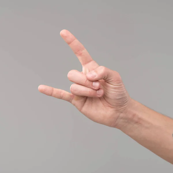 Male hand showing gesture — Stock Photo, Image