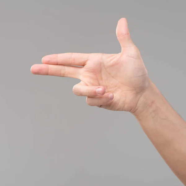 Male hand showing gesture — Stock Photo, Image