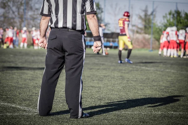 Árbitro de fútbol americano — Stockfoto