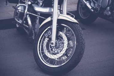 Motosiklet tekerlek yakın çekim