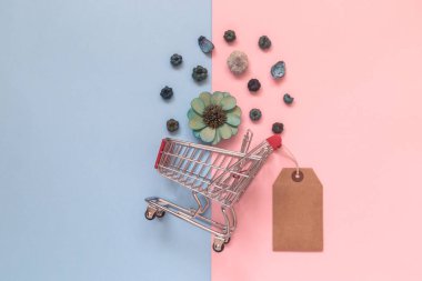 Bahar ve yaz mevsim Satılık özel teklif minimalist kavramı.