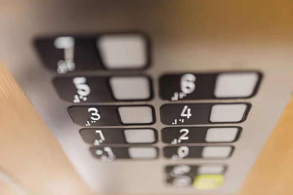 Кнопки Панелі Ліфта Крупним Планом — стокове фото