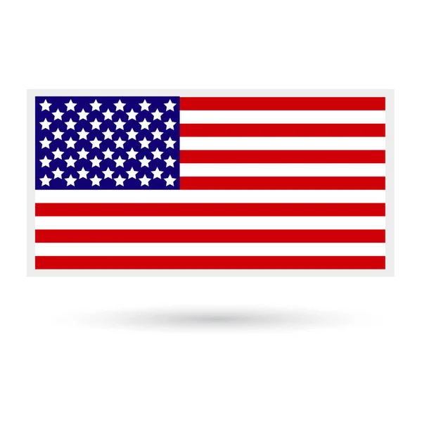 Bandeira Americana. Bandeira dos Estados Unidos da América . —  Vetores de Stock