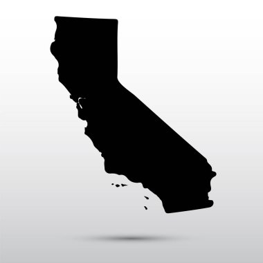 ABD'nin california eyaletinde Haritası