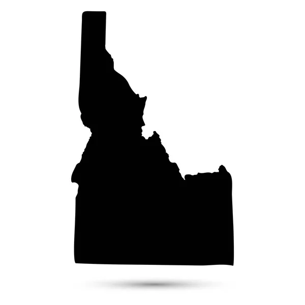 Mapa del estado de Idaho — Vector de stock