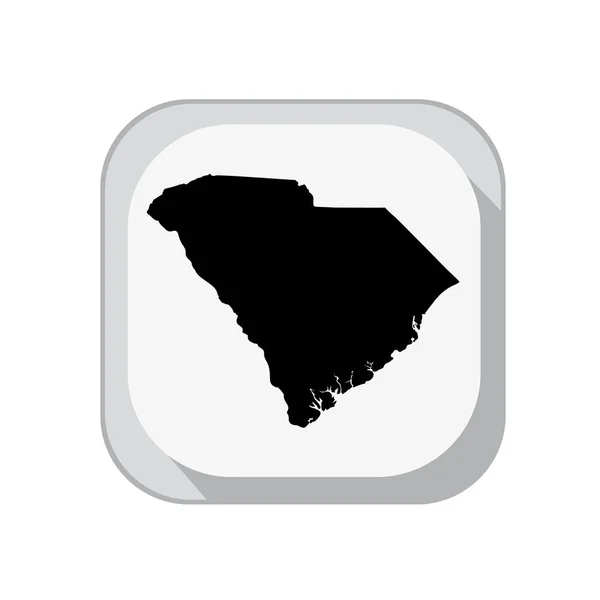지도 미국 국가의 사우스 캐롤라이나 — 스톡 벡터