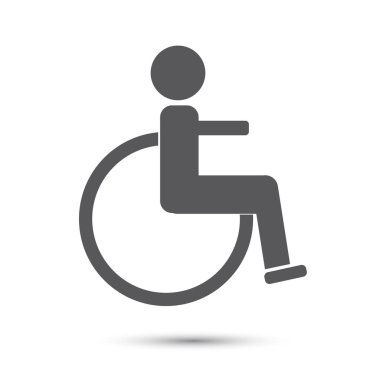 Simgesi gri beyaz arka plan üzerinde devre dışı..