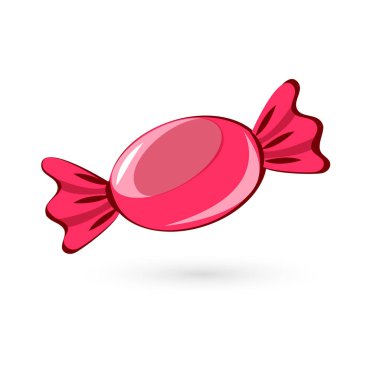 Şeker sarıcı şeker beyaz bir arka plan üzerinde pembe