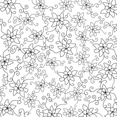 Arka planını çiçekler ve bukleler