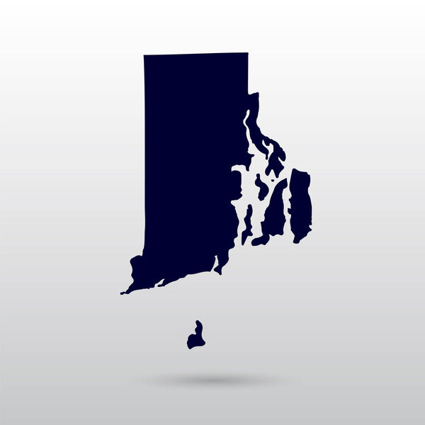 Map of the U.S. state of Rhode Island