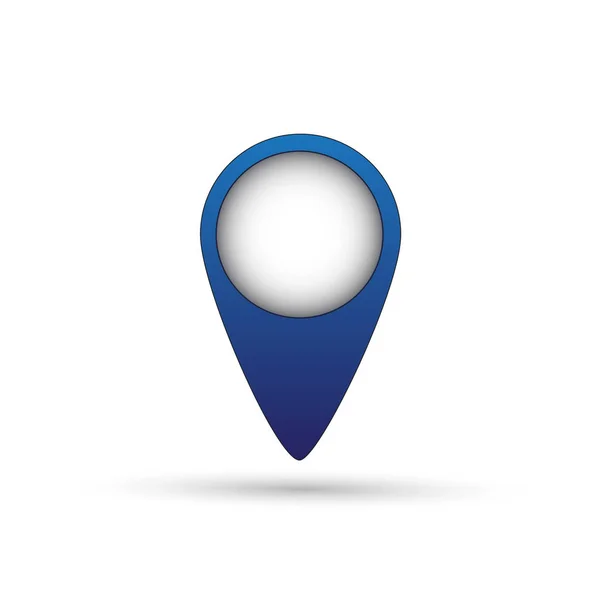 Mappa puntatore icona su sfondo bianco — Vettoriale Stock
