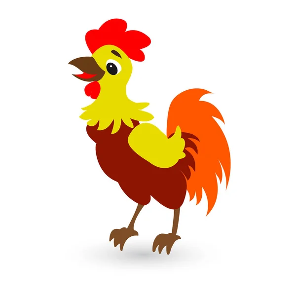 Cock icon on white background — Stock Vector