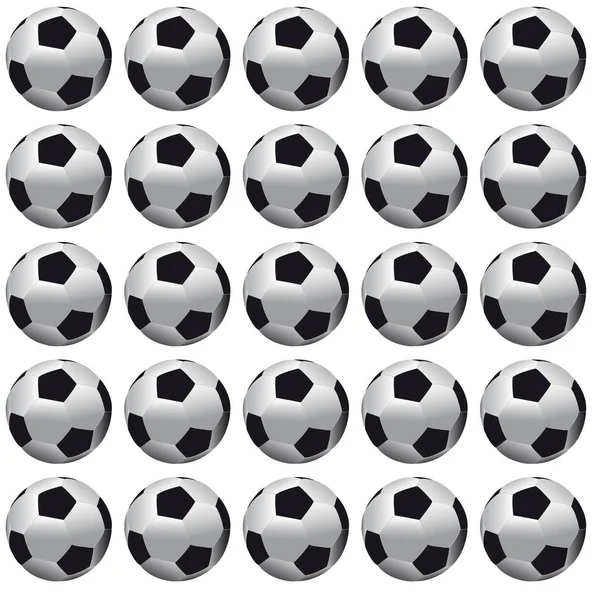 Sfondo di palloni da calcio — Vettoriale Stock