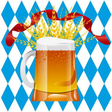 Pastilleri Oktoberfest arka plan. Bir site için vektör çizim