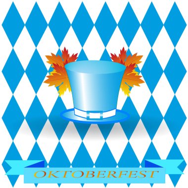Mavi elmas Oktoberfest arka plan. Bir site için vektör çizim