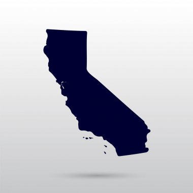 ABD'nin california eyaletinde Haritası