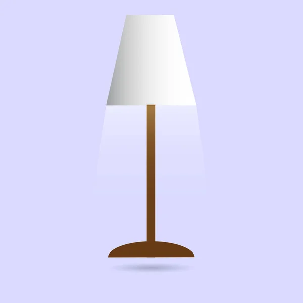 Pictogram vloerlamp op een grijze achtergrond — Stockvector