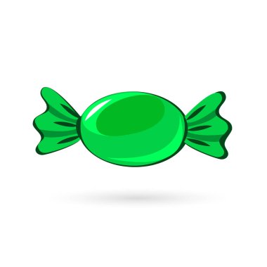 Candy lolipop beyaz zemin üzerinde. Vektör çizim