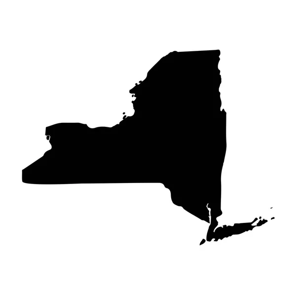 Harita, U.S. New York eyaleti beyaz bir arka plan üzerinde