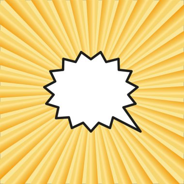 Pop sanat tarzı boş konuşma balonu.