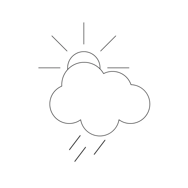 Prognoza pogody ikona. Ilustracja wektorowa dla projektu. — Wektor stockowy