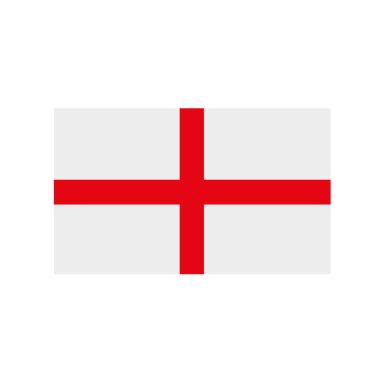 Beyaz bir arka plan üzerinde bayrak İngiltere'nin. Vektör çizim.