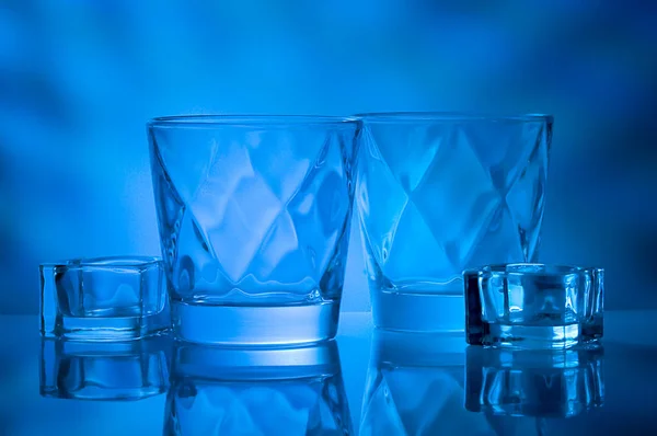 Boş cam dokulu arka plan üzerinde