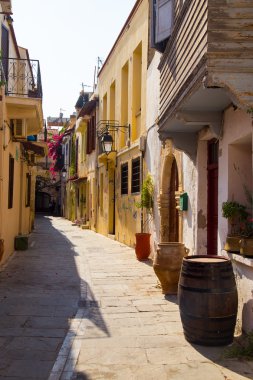 Girit kasaba Rethymnon manzaraları