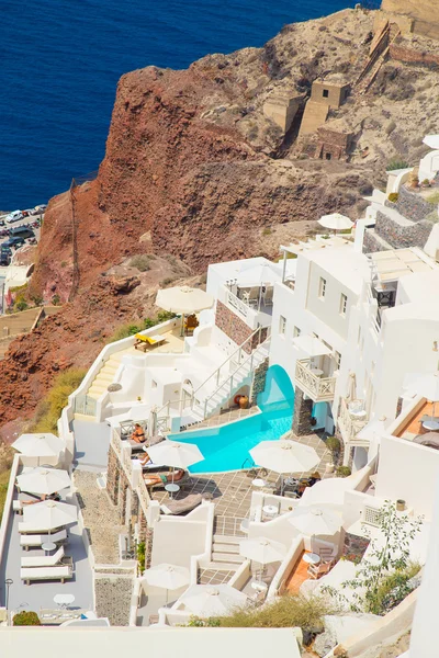 Santorini, slavný řecký ostrov — Stock fotografie