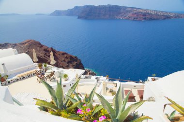 Santorini Adası'nda seyahat
