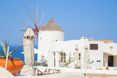 Santorini Adası'nda seyahat