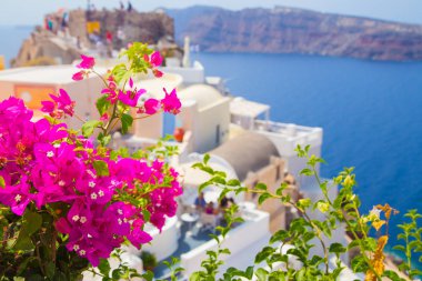 Santorini Adası'nda seyahat