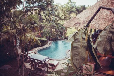 pastoral havuzda güzel Bli Adası, Endonezya