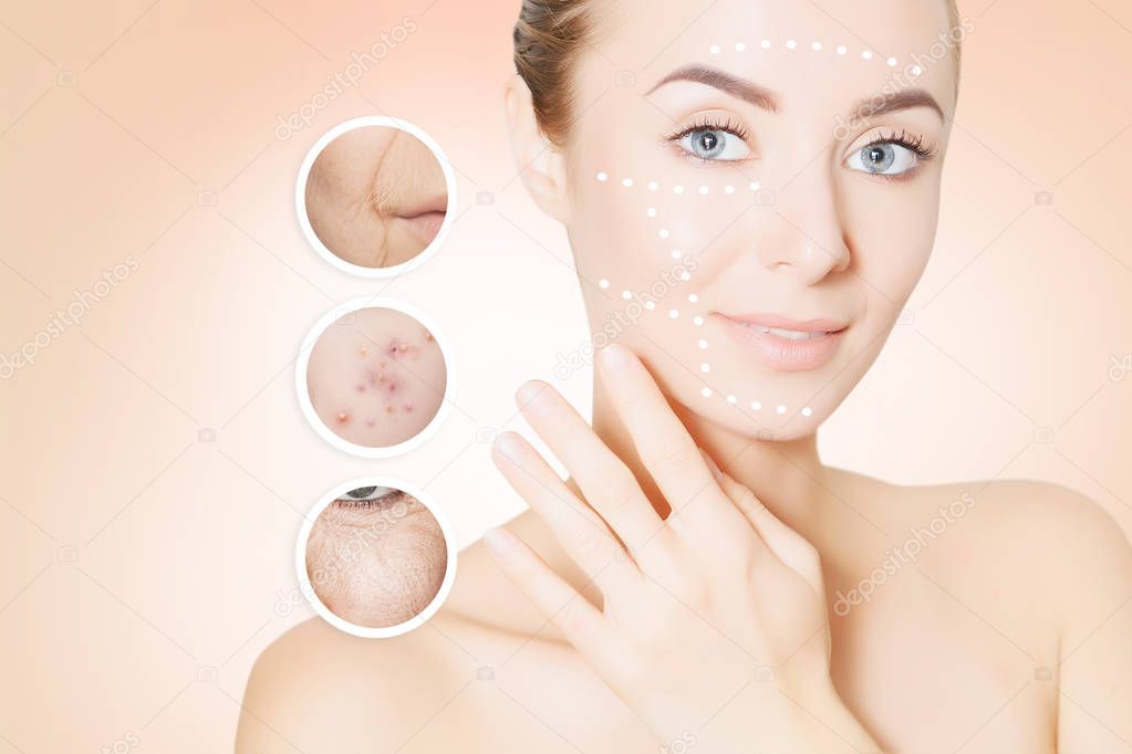 surgery and reducing skin problems concept