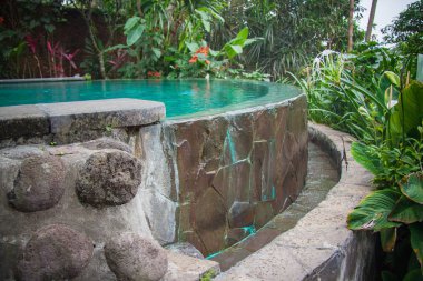 pastoral havuzda güzel Bli Adası, Endonezya