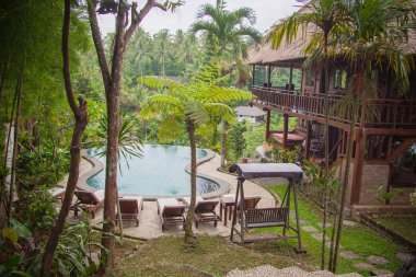 pastoral havuzda güzel Bli Adası, Endonezya