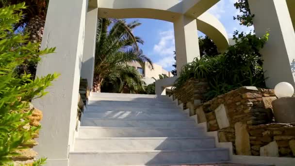 Modern design of archway in mediterranean style — Stock Video