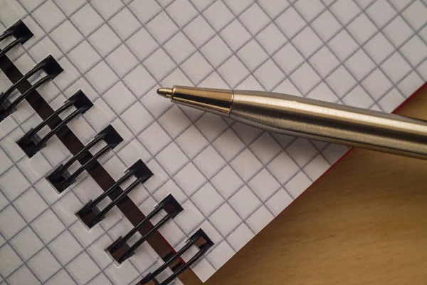 Inchiostro penna notebook sfondo — Foto Stock