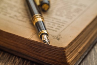 Vintage Kitap kalem arka plan